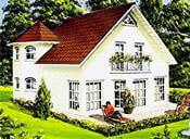 Frei planbare Häuser ...individuell geplant ! - Landhaus mit Türmchen und Rundbogenfenstern - www.jk-traumhaus.de von JK TRAUMHAUS